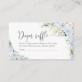 Carte D'accompagnement Elegant Light Blue Diaper Raffle  Enclosur (Devant)