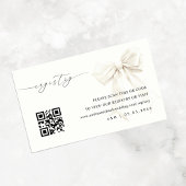 Carte D'accompagnement Élégant livre blanc Qr Code Mariage Cadeau Registr