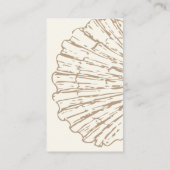 Carte D'accompagnement Élégant Livres En Coquille De Clam Naturel Pour Le (Dos)