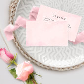 Carte D'accompagnement Elégant Mariage d'aquarelle rose / Détails