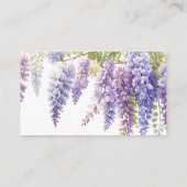 Carte D'accompagnement Élégant mariage de glycine couleur violet (Dos)