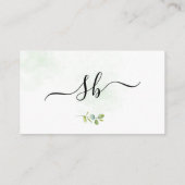 Carte D'accompagnement Élégant mariage fleuri jaune blanc (Dos)