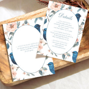 Carte D'accompagnement Élégant Mariage Floral Victorien Français Détails
