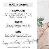 Carte D'accompagnement Élégant Mariage minimal noir blanc