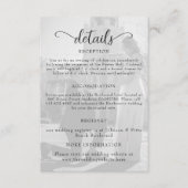 Carte D'accompagnement Élégant Mariage photo noir et blanc (Devant)