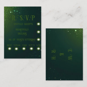 Carte D'accompagnement Élégant Mariage Sparkle