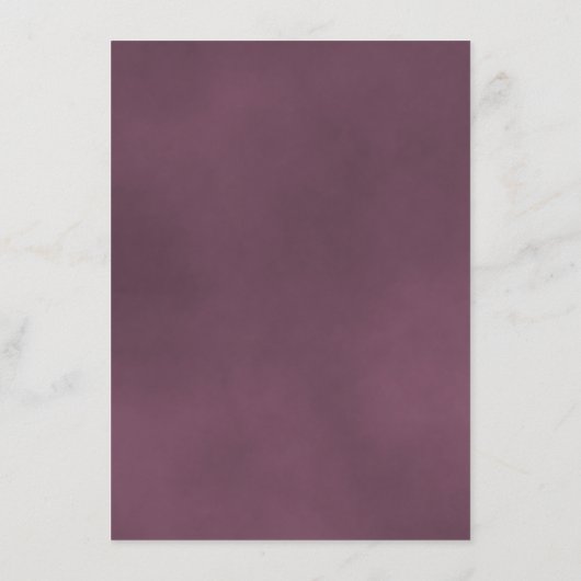 Carte D'accompagnement Elégant Mauve rose Reflet Rose Détails du Mariage (Dos)