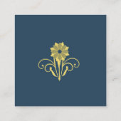 Carte D'accompagnement Élégant Merci Mariage victorien (Dos)