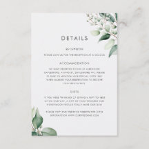 Elégant minimal Eucalyptus Mariage de verdure