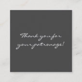 Carte D'accompagnement Élégant Minimaliste (Dos)