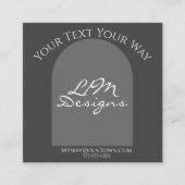 Carte D'accompagnement Élégant Minimaliste (Devant)