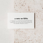 Carte D'accompagnement Élégant minimaliste Mariage formel Wishing well<br><div class="desc">Ce mariage élégant et minimaliste qui souhaite une bonne carte d'enceinte est parfait pour un mariage rustique. Le design comporte une belle police pour embellir votre événement.</div>