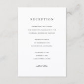 Carte D'accompagnement Elegant Modern Neutral Wedding (Devant)