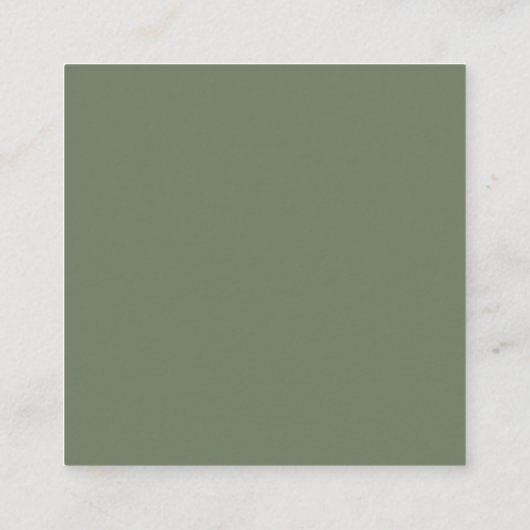 Carte D'accompagnement Elégant & moderne Dark sage Honeymoon fund QR code (Dos)