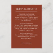 Carte D'accompagnement Élégant Moderne Éléments simples Mariage (Devant)