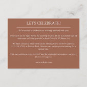 Carte D'accompagnement Élégant Moderne Éléments simples Mariage (Devant)