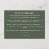 Carte D'accompagnement Élégant Moderne Éléments simples Mariage (Devant)