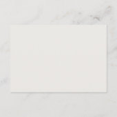 Carte D'accompagnement Élégant Moderne Éléments simples Mariage (Dos)