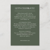 Carte D'accompagnement Élégant Moderne Éléments simples Mariage (Devant)