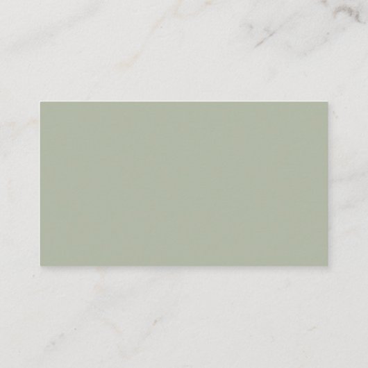 Carte D'accompagnement Élégant moderne Formal Sage Green Mariage Registre (Dos)