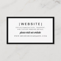 Élégant Moderne Gras Noir Mariage élégant