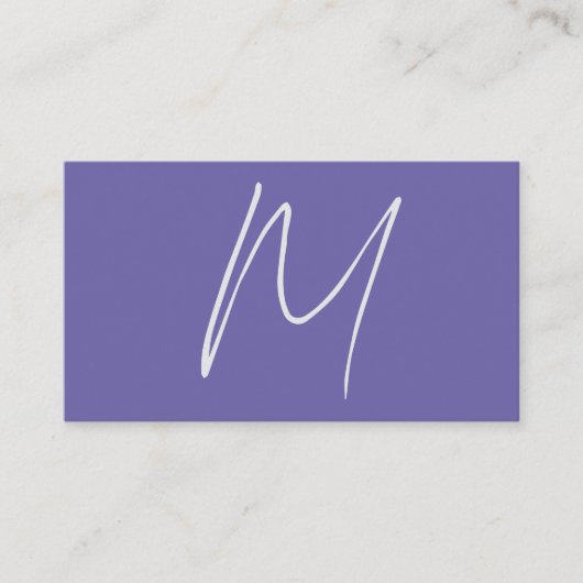 Carte D'accompagnement Élégant Moderne Monogramme de Nom Propre (Devant)