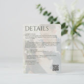 Carte D'accompagnement Elégant Moderne Moss Green Détails (Debout devant)