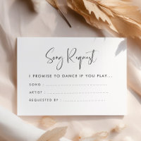 Elégant moderne noir & blanc mariage Demande de ch