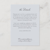 Carte D'accompagnement Elégant moderne Rustique Fleur sauvage Détails Mar (Devant)