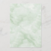 Carte D'accompagnement Elégant Monogramme Botanique Mariage Réception (Dos)