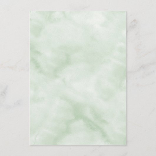 Carte D'accompagnement Elégant Monogramme Botanique Mariage Réception (Dos)