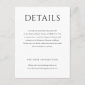 Carte D'accompagnement Élégant Monogramme de la Première Lettre du Script (Devant)