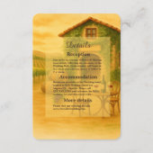 Carte D'accompagnement Elégant Napa Valley Vineyard Rustic Mariage (Devant)