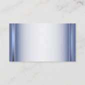 Carte D'accompagnement Elegant Navy Blue Floral Silver Wedding Detail (Dos)