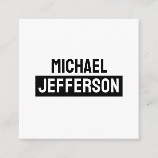 Carte D'accompagnement Élégant noir blanc clair personnalisé (Devant)