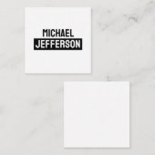 Carte D'accompagnement Élégant noir blanc clair personnalisé (Devant / Derrière)