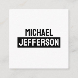 Carte D'accompagnement Élégant noir blanc clair personnalisé