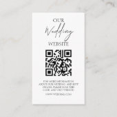 Carte D'accompagnement Elégant nouveau Mariage de lavande de mode QRCode (Devant)