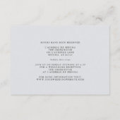 Carte D'accompagnement Elégant nuages gris et or pâle doux (Dos)