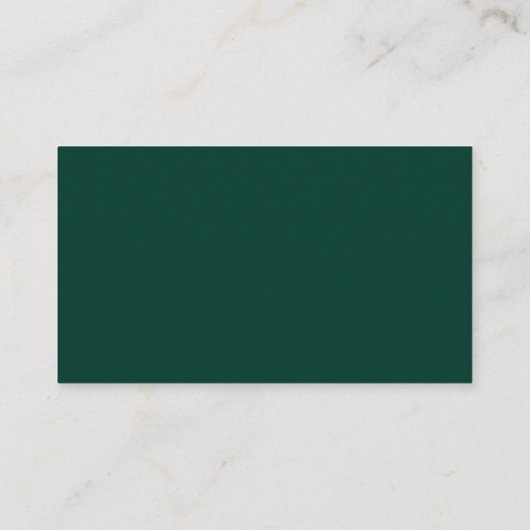 Carte D'accompagnement Elégant or & vert Art Déco site mariage RSVP (Dos)