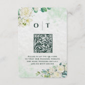 Carte D'accompagnement Elegant Organic Modern Wedding Enclosure Card (Devant)