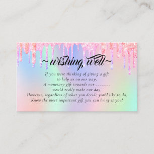 Carte D'accompagnement Elégant Parties scintillant Drivers Well for Maria