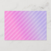 Carte D'accompagnement Elegant Pastel Pink Lilac Fiche d'information (Dos)