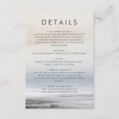 Carte D'accompagnement Elégant paysage Abstrait Pittoresque Mariage d'hiv (Devant)