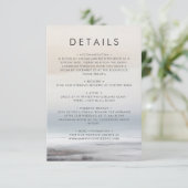 Carte D'accompagnement Elégant paysage Abstrait Pittoresque Mariage d'hiv (Debout devant)