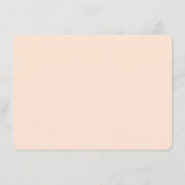 Carte D'accompagnement Elegant Peach Minimalist Wedding Website Card (Dos)