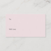 Carte D'accompagnement Elégant Peony Flower Script Display Douche (Dos)