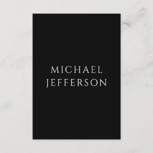 Carte D'accompagnement Elégant Personnalisé Personnalisé Noir Blanc