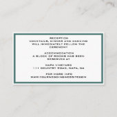 Carte D'accompagnement Élégant plat moderne Botanique Vert Twig (Dos)