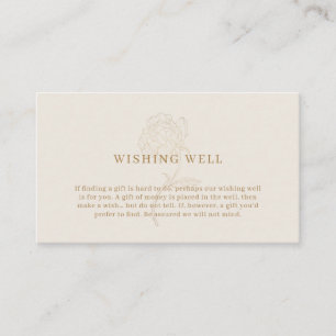 Carte d'accompagnement Elegant puits de souhaits e